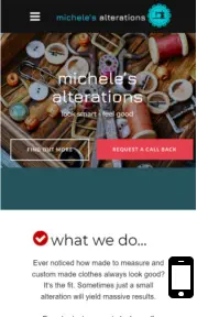 michele's alterations mobile site