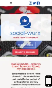 social-wurx social media management mobile site